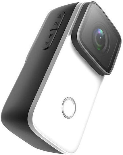 SJCAM C200 Action Camera 4K Ultra HD 360° Capture Underwater (with Case) with Screen 1.28" and Wi-Fi White