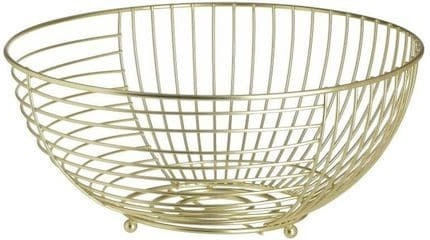Click Fruit Bowl Metallic Gold 28x28x14cm