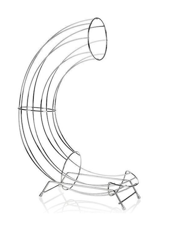Excellent Houseware Φρουτιέρα Μεταλλική Ασημί 31x11x44εκ.