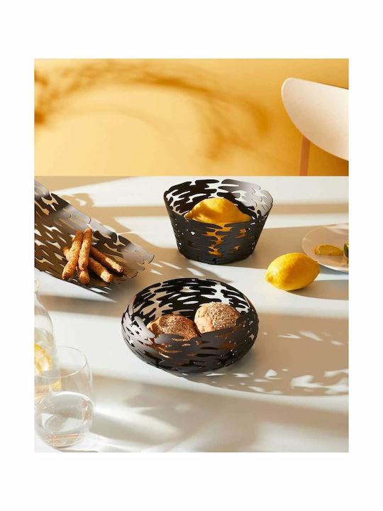 Alessi Φρουτιέρα Inox Μαύρη 21x18x10εκ.