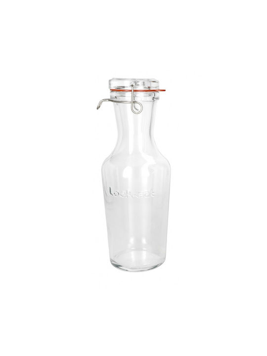 Luigi Bormioli Lock-Eat Bottle Water Glass with Clip Transparent 500ml