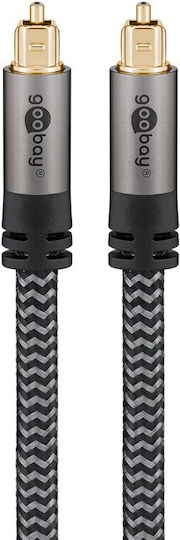 Goobay 1m TOS male Optical Cable Gray (65304)