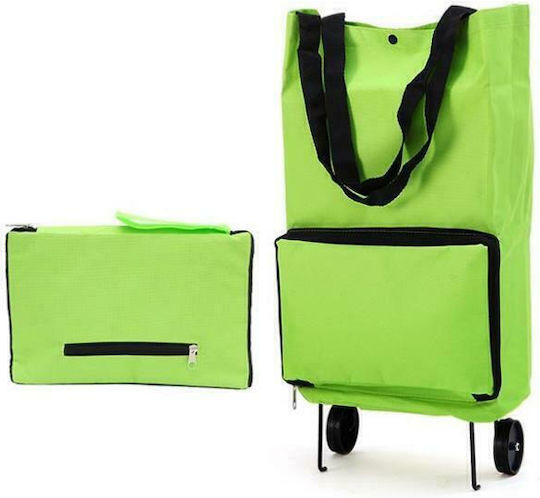 Shopping Trolley Green 28x18x47cm