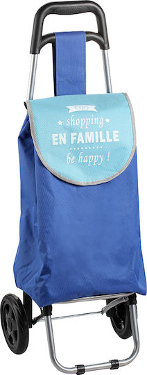 Shopping Trolley Blue-Blue 35x25x90cm