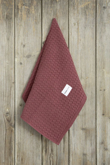 Nima Arida Towel from 100% Cotton Bordeaux 50x70cm