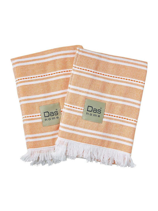 Das Home 0708 Tea Towel from 100% Cotton in White Color 40x60cm 2pcs
