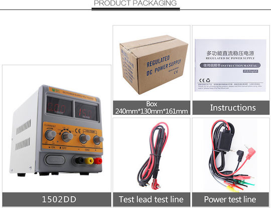 Best Laboratory Power Supply with 1 Channel 12V 1A BST-1502DD