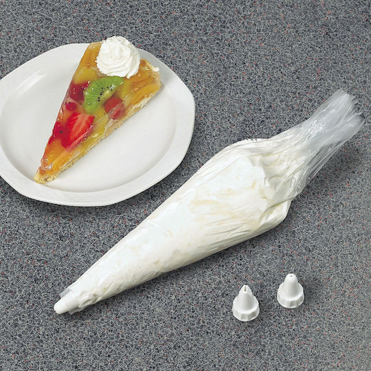 Zenker Spritzbeutel Einweg 32cm Set 20 Stück und 3 Tüllen