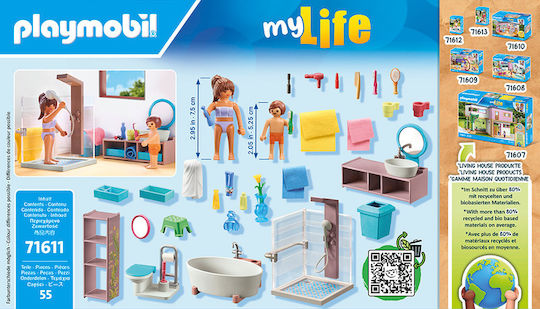 Playmobil MyLife Modern House Modern Bathroom for 4-10 years old