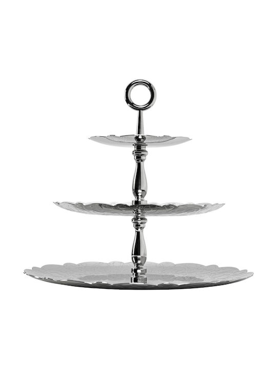 Alessi Glass Dessert Tower Stand with 3 Tiers Transparent Ø31cmxY35cm