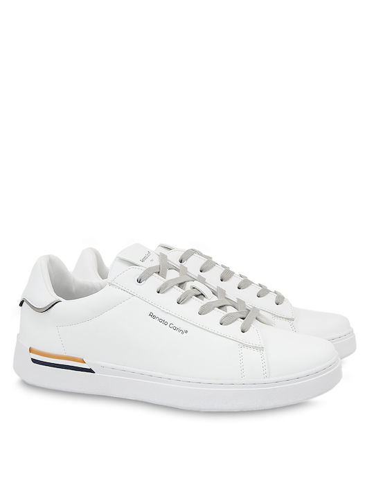 Renato Garini Bărbați Sneakers White Grey