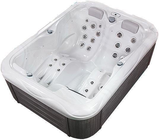 Astral Pool Mars Spa Freistehende Badewanne Bioethanol Kamine im Freien mit Hydrotherapie 213x160cm