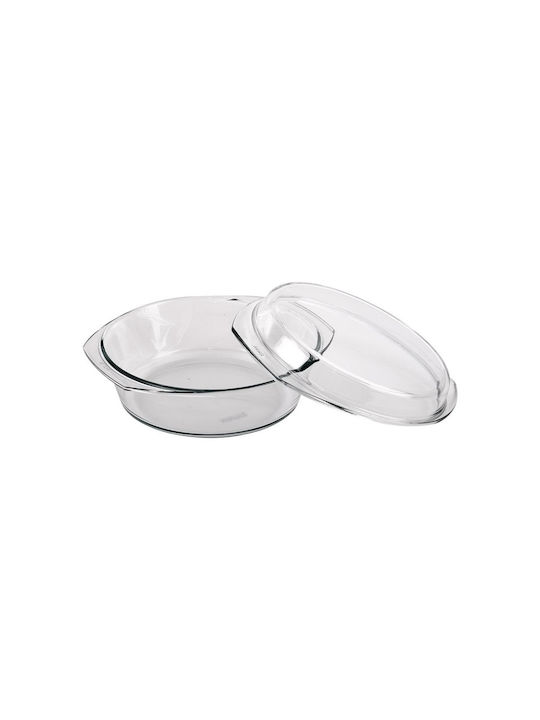 Simax Oală Ovală de Sticlă cu Capac de Sticlă 23x10cm 1buc