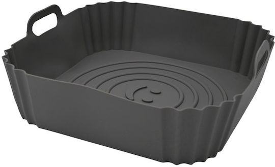 Sidirela Cooking Form for Air Fryer Grey 22.5x22.5x5.5εκ.