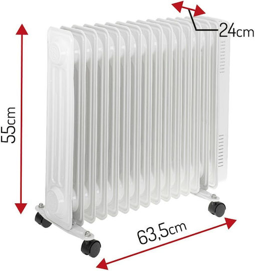 Adler Καλοριφέρ Λαδιού με Φέτες 2500W