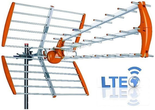 WC-430LTE Outdoor TV Antenna (Does not Require Power Supply) Orange