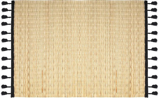Atmosphera Wicker Placemat Black 45x30cm