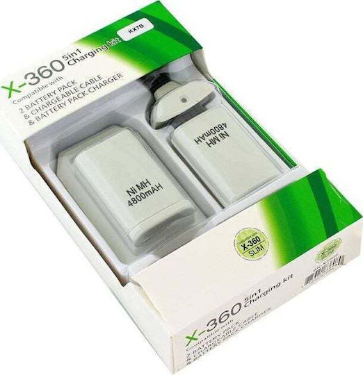 Станция за зареждане на контролер Aptel Kx7b за батерии на Xbox 360 Pad