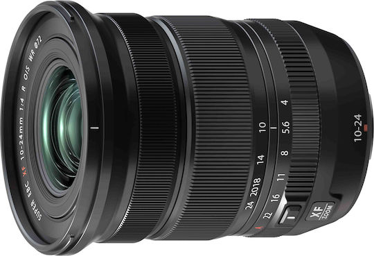 Crop Camera Lens XF 10-24mm f4 R OIS WR Wide Angle for  X Mount Black