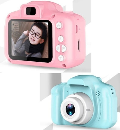 Children Mini Camera Children's Camera 3MP Optical Zoom 4x Light Blue