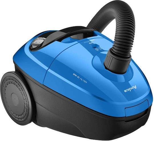 Amica Ora Ηλεκτρική Σκούπα 850W με Σακούλα 2lt Μπλε