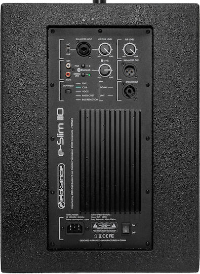 Elokance ESLIM110 Αυτοενισχυόμενο Subwoofer PA 400W 10"
