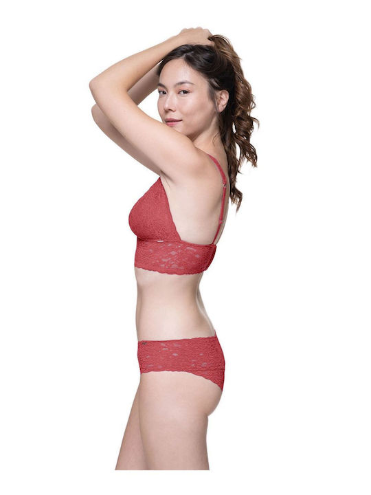Dorina Lana Women's Bralette Bras Coral-Black 2Pack