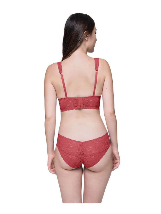 Dorina Lana Women's Bralette Bras Coral-Black 2Pack