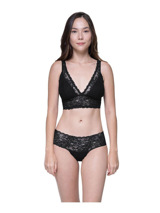 Dorina Lana Women's Bralette Bras Coral-Black 2Pack