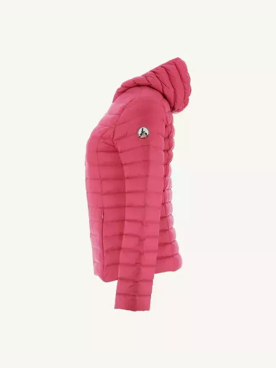 Just Over The Top Women's Long Lifestyle Jacket for Winter Cherry Pink