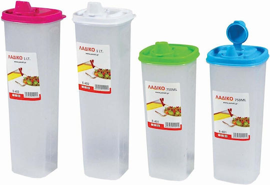 Sidirela Δοχείο Λαδιού Πλαστικό με Ροή 750ml Μπλε