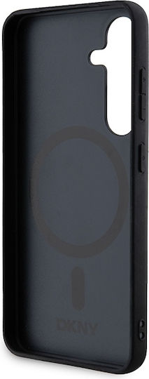 DKNY Pattern Umschlag Rückseite Kunststoff / Leder Schwarz (Galaxy S24)
