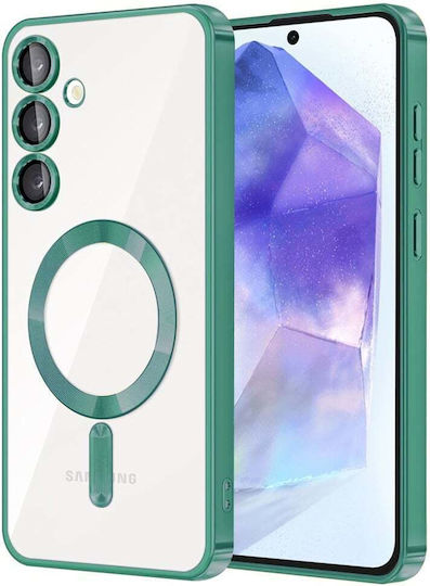 Techsuit Umschlag Rückseite Silikon Grün (Galaxy A55)