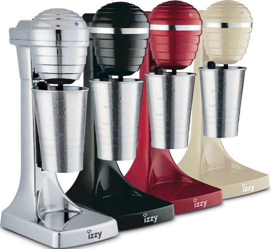 Izzy Caffeccino Milk Frother Tabletop 120W with 2 Speed Level Inox