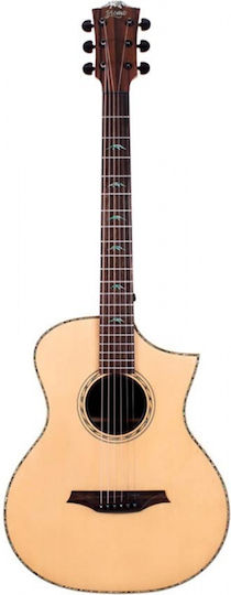 Bromo Semi-Akustik Gitarre Spruce / Schwarz