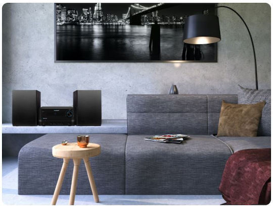 Blaupunkt Soundsystem 2 MS14BT 15W mit CD / Digitale Medien Player, WiFi und Bluetooth Schwarz