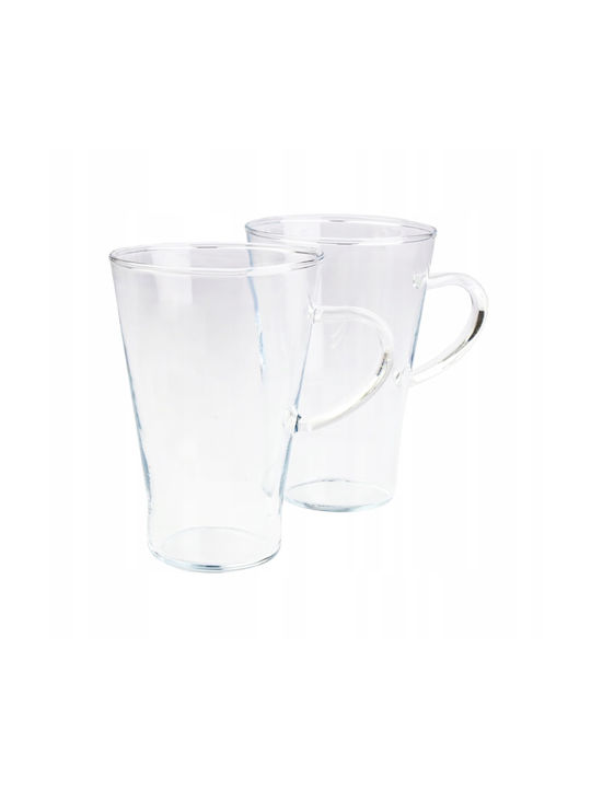 Termisil Κούπα Γυάλινη Διάφανη 400ml 2τμχ