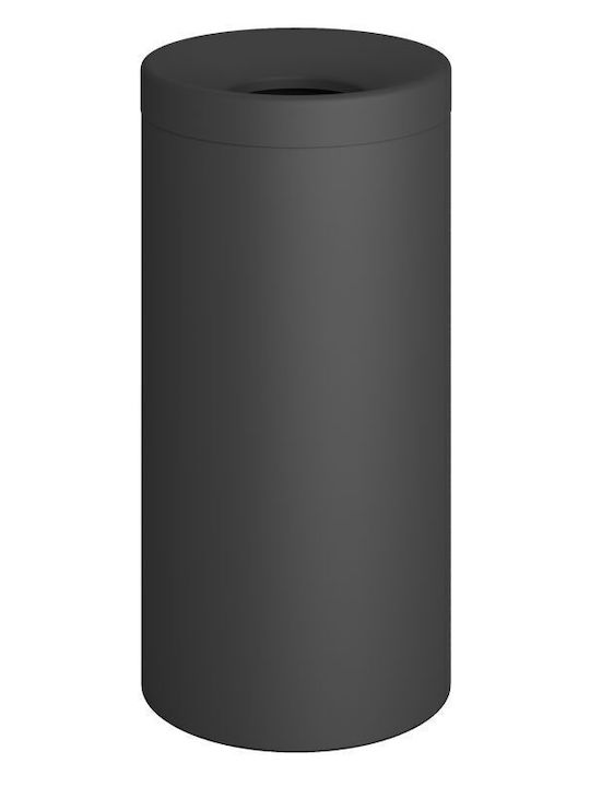 Pam & Co Металик Кош за Пране 65л 34x34x70см Сив Антрацит