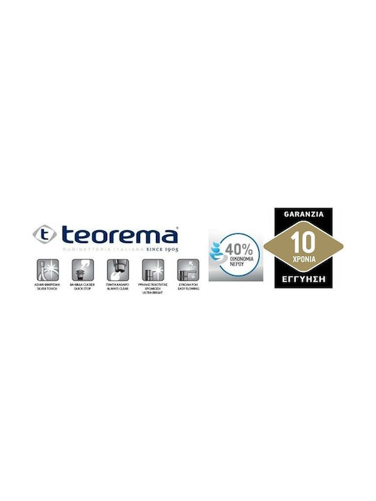 Teorema XS Wasserhahn Bidet Silber