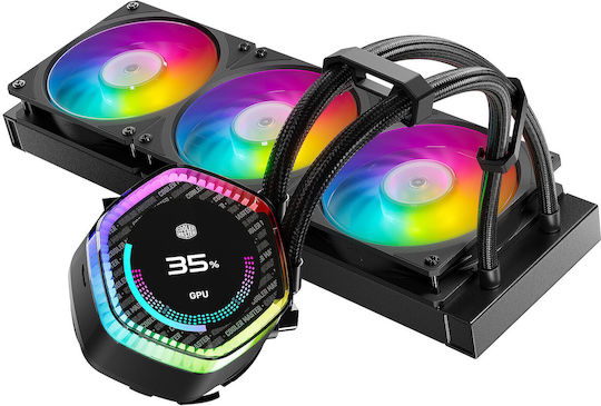 CoolerMaster MasterLiquid 360 ION Υδρόψυξη AIO CPU με 3 Ανεμιστήρες 120mm και ARGB Φωτισμό
