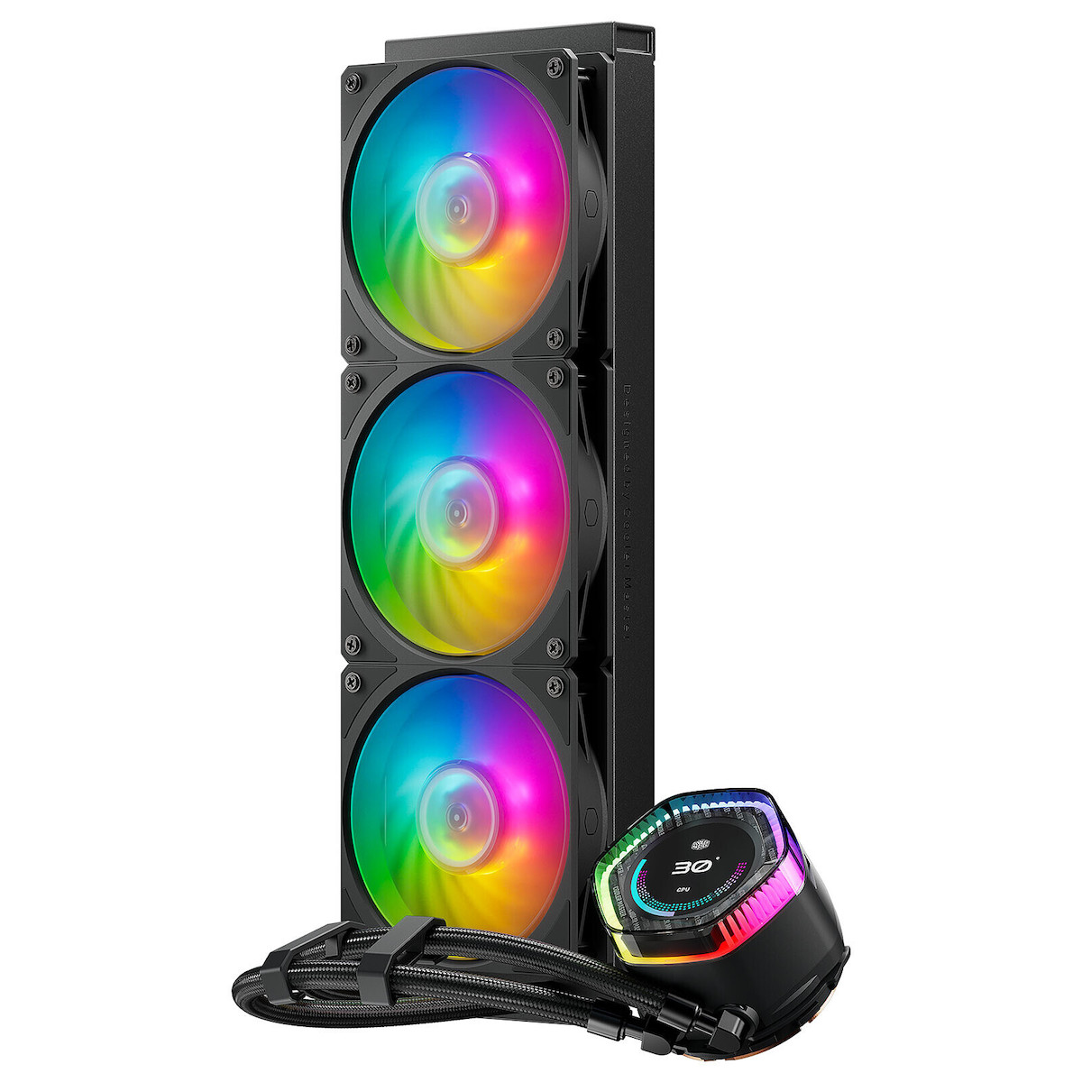 CoolerMaster MasterLiquid 360 ION Υδρόψυξη Επεξεργαστή Τριπλού Ανεμιστήρα 120mm για Socket AM4/AM5/1700/1200/115x με ARGB Φωτισμό