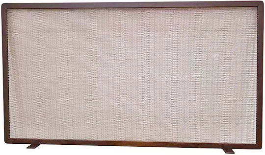 Zogometal Metallic Fireplace Screen 80x50cm Dirty Rust