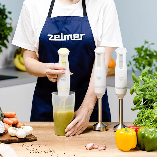 Zelmer Handmixer mit Inox-Stab 800W Weiß