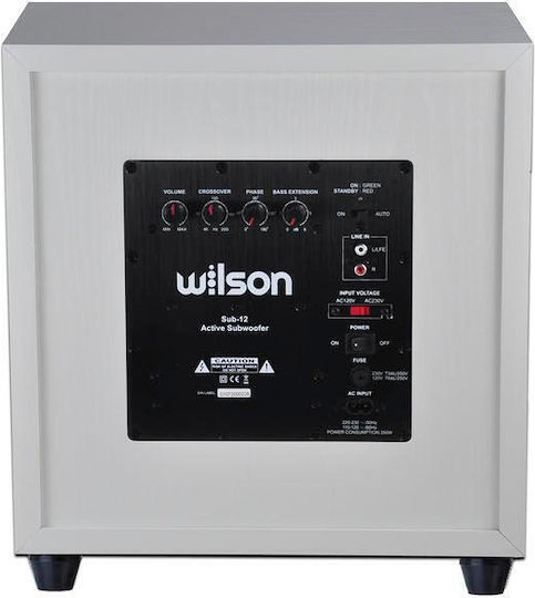 Wilson 4700134 Active Subwoofer with Speaker 12" 250W White