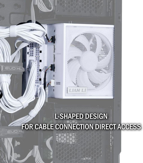 Lian Li EG1300 1300W Λευκό Τροφοδοτικό Υπολογιστή Full Modular 80 Plus Platinum