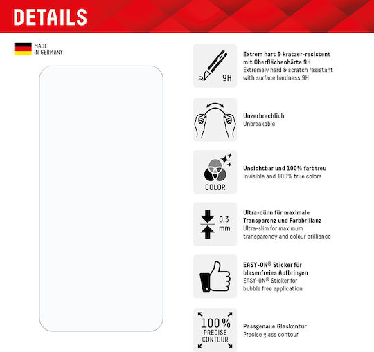 Displex Smart Glass Tempered Glass (Samsung A35 5G, Samsung A35 5G, Samsung A55 5G)