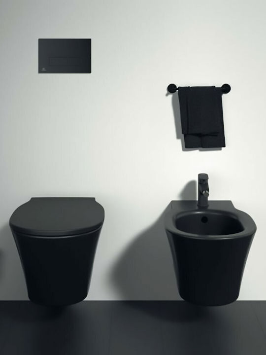 Ideal Standard Connect Air Μπιντέ Κρεμαστό 36x54cm Μαύρο
