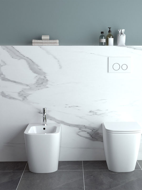 Karag Legend Bidet Boden 34.5x52cm Weiß