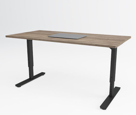 ErgoAction Schreibtischbasis aus Metall in Schwarz Farbe 180x80cm