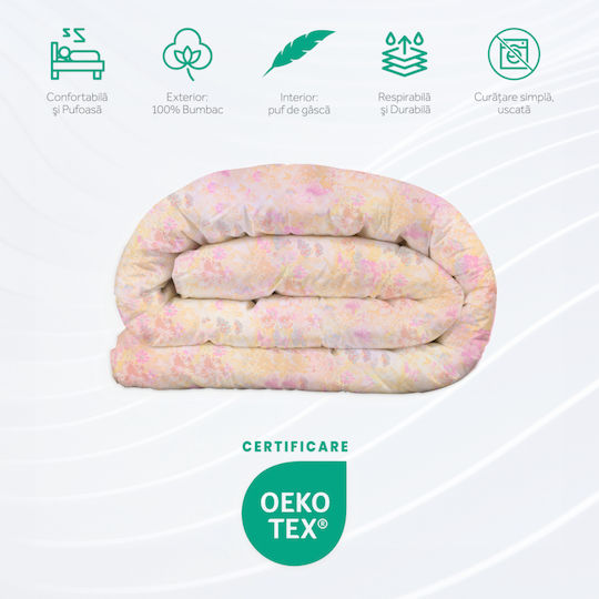 HappyNest Pilotă Semi-dublu De Puf 180x200cm Roz
